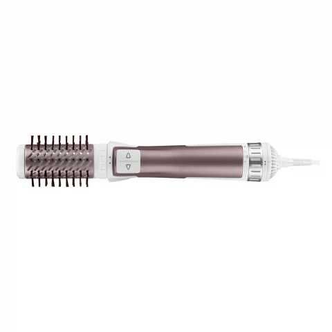 Perie rotativa Rowenta Brush Activ' Premium Care CF9540F0, 1000W, 2 trepte, 2 viteze, ionizare, 2 perii, Cashmere Keratin, invelis ceramic, Roz