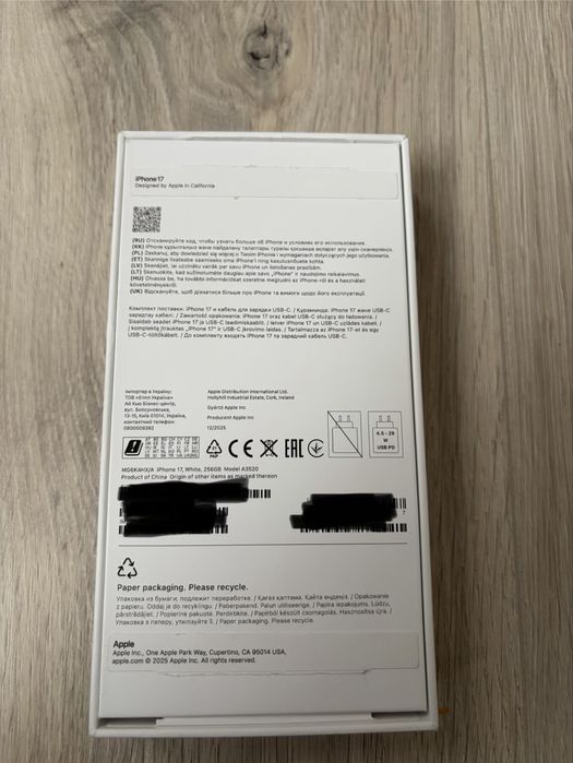 Iphone 17 256 White EAC