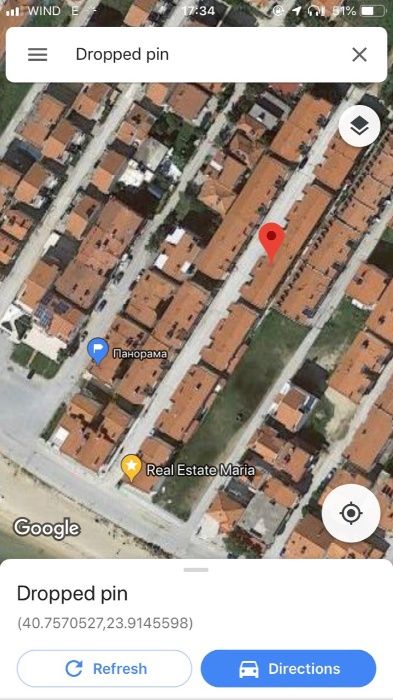 Апартамент "Синьо Лято" /голям/, Паралия Офринио - Гърция, на 70 м от