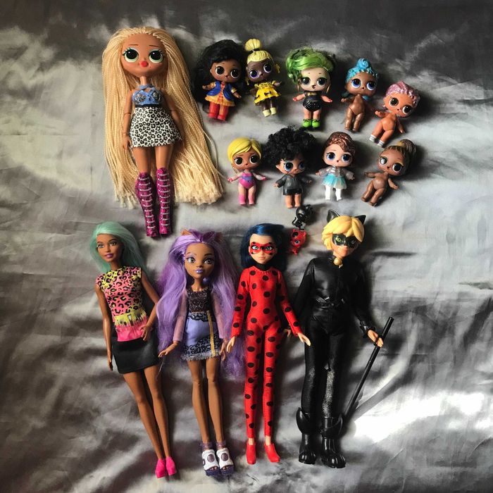 большой лот кукол monster high mattel mga zagtoon