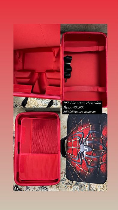 PS 5 Lite uchun chemodan safarga olib yurishga