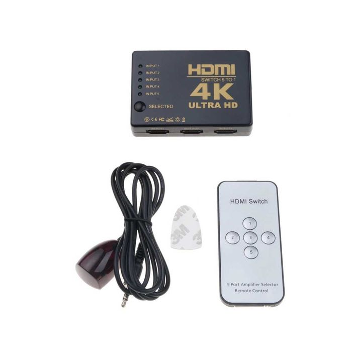 Свич switch HDMI 5 портов 4K UH-501