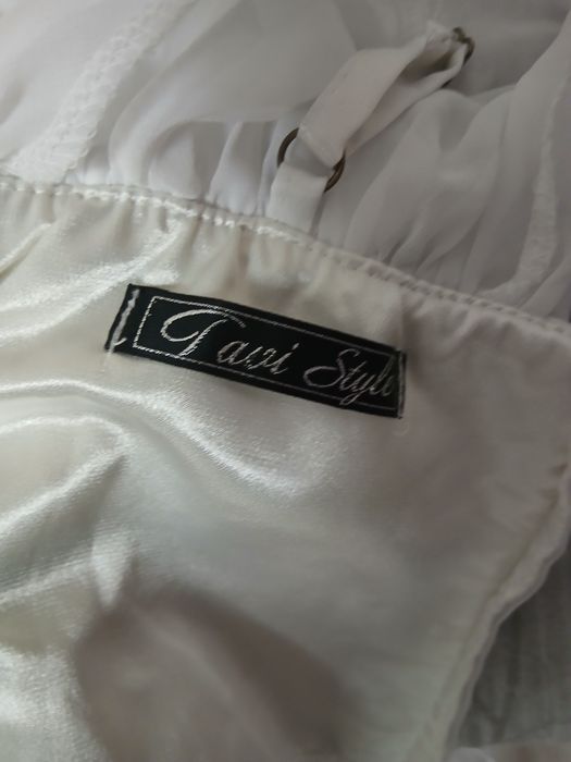 Платье белое длинное