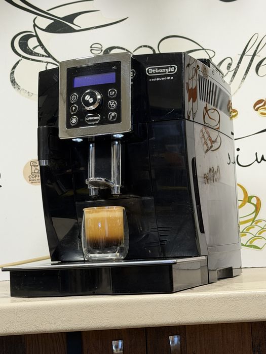 Кафемашина кафе автомат delonghi cappuccino с гаранция