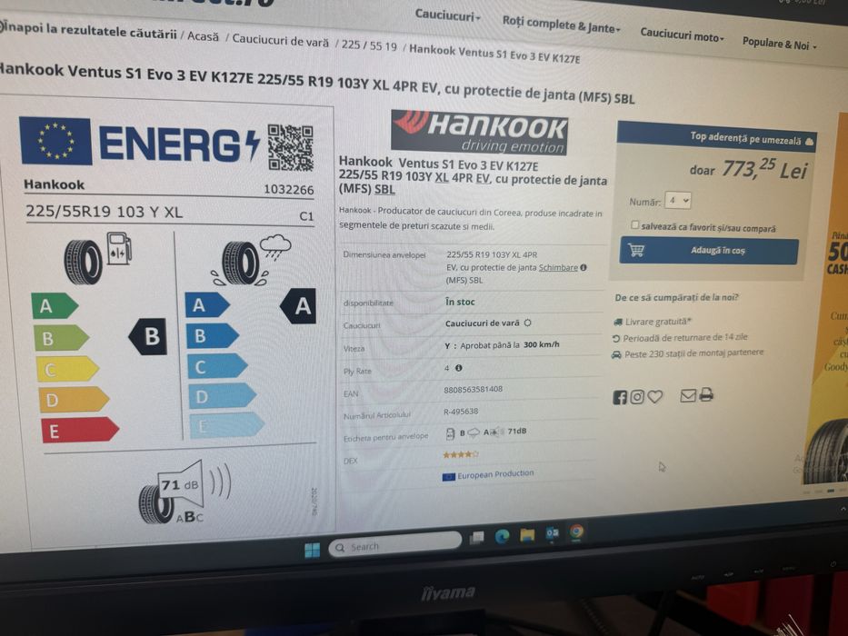Cauciucuri 225/55/19 Hankook