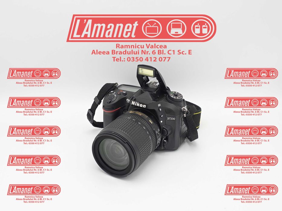 Camera Foto DSRL Nikon D7200 Obiectiv Nikon 18-105mm 3540 Cadre