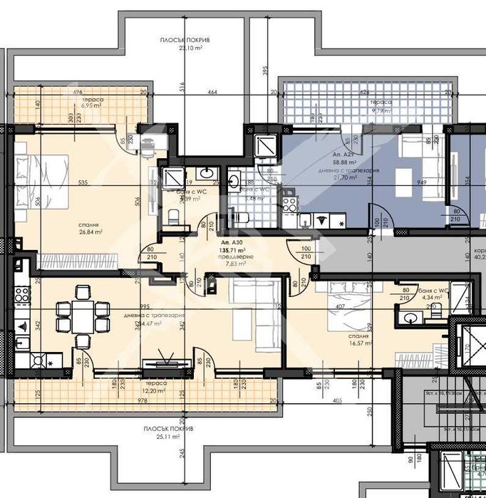 Продава се Тристаен апартамент в Асеновград - 135 кв.м за 1106 €/кв.м - Снимка #1