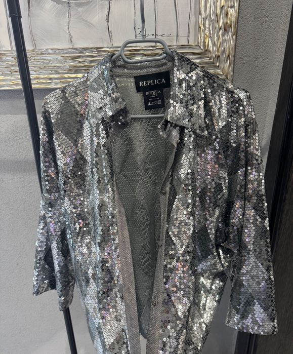 Блестяща риза с пайети Replica-moda