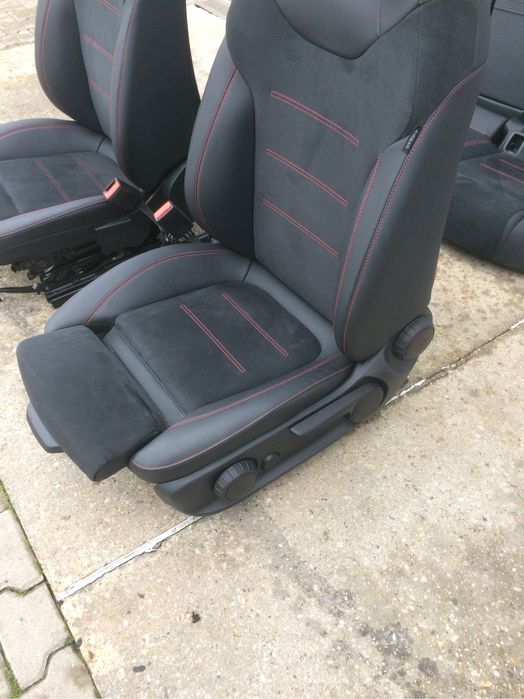 Спортен полу кожен салон”алкантара”за мерцедес а класа/mercedes A klas