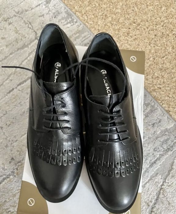 Ботинки кожанные