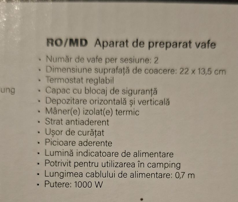 Aparat de preparat wafe