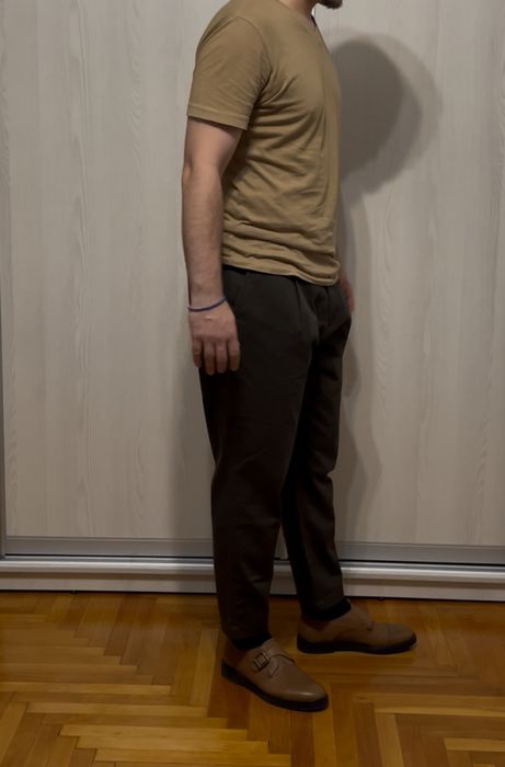 Pantaloni Loose Fit, Pull and Bear, Maro