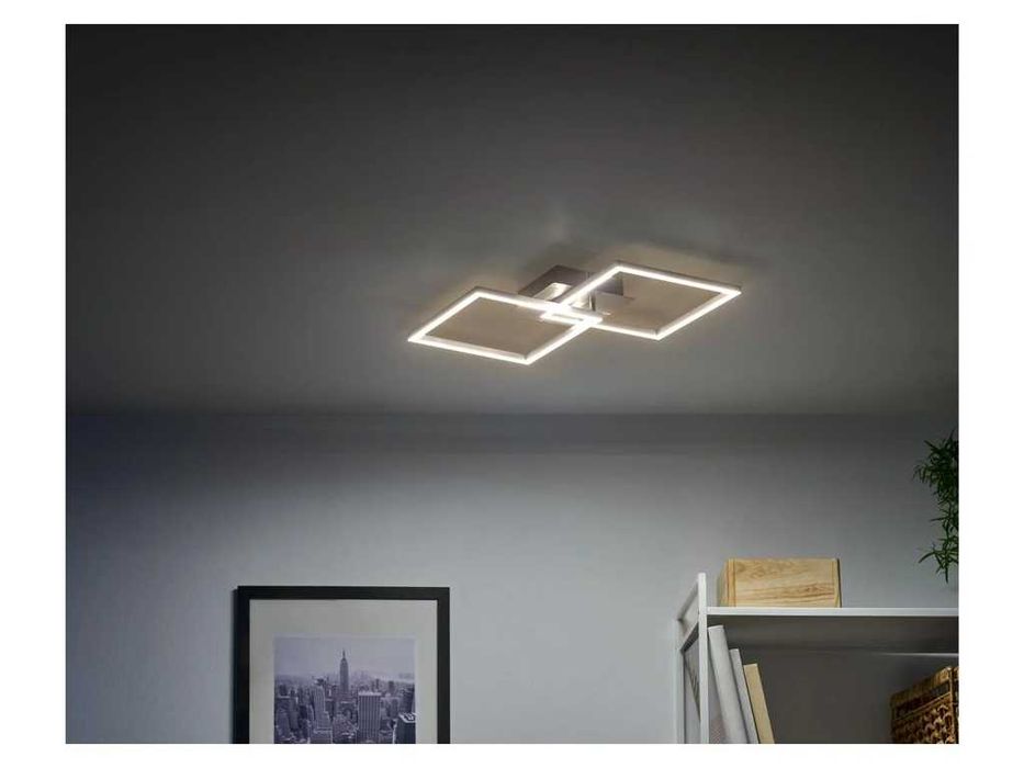 НОВО! LED осветително тяло за таван или стена лампа с 2 модула, димируема, 19 W, 62 см
