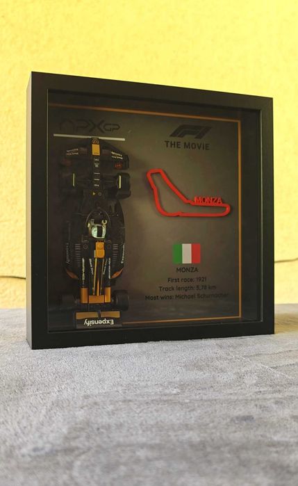 Tablou Display LEGO F1 Speed Champions (25×25 cm)