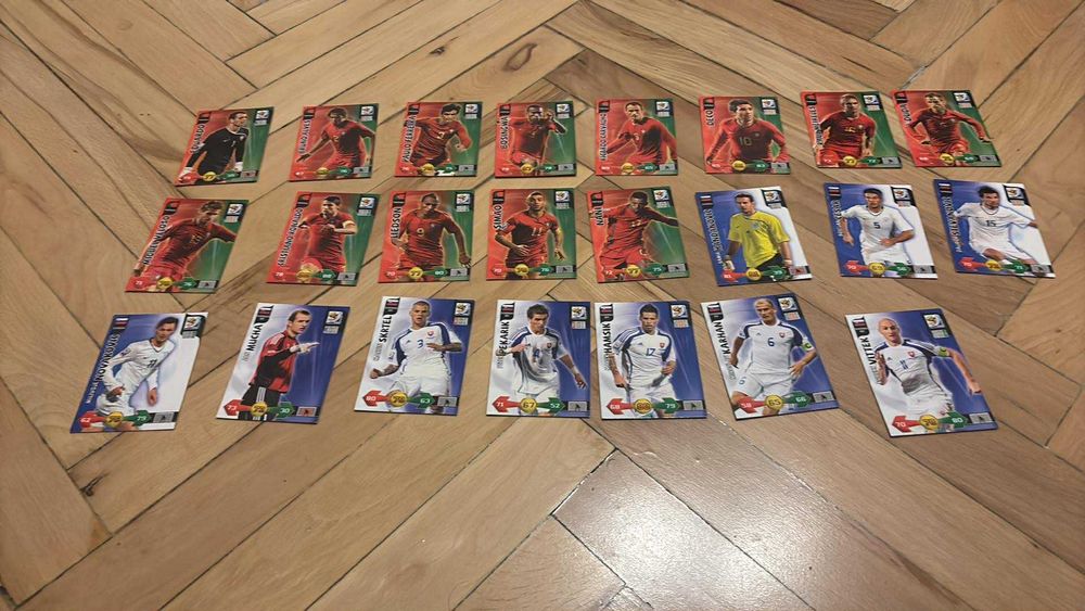 241 различни Panini карти Световно 2010
