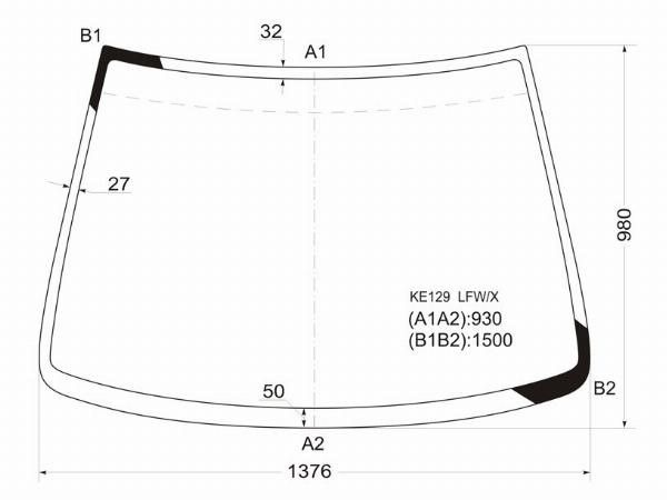 Стекло лобовое  Toyota Corolla