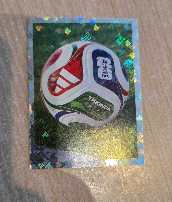 Kylian Mbappé + Official Trionda Soccer Ball Panini FIFA World Cup 2026 стикери – нови, mint