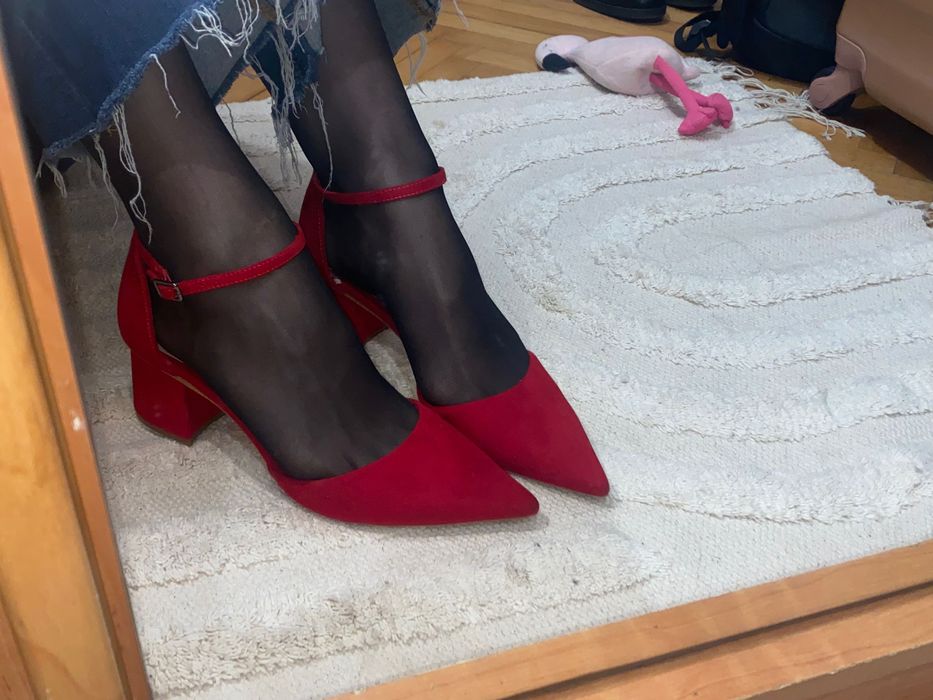 Pantofi office toc mediu