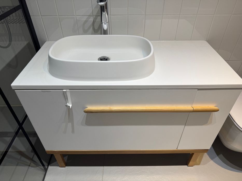 Dulap lavoar baie cu chiuveta si baterie 100x45x76