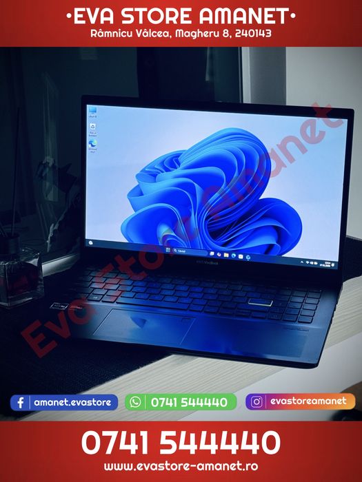 Laptop 15.6” ASUS VivoBook AMD Ryzen 7 512GB SSD 8GB RAM Windows 11