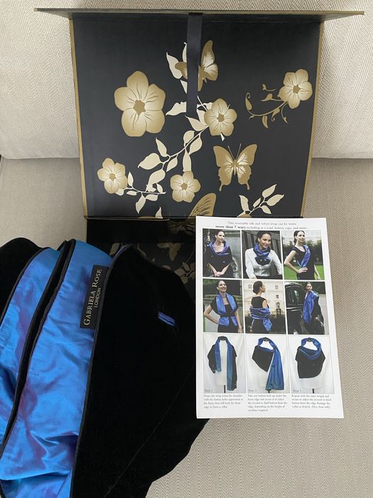 Sal elegant de matase si catifea Gabriela Rose London