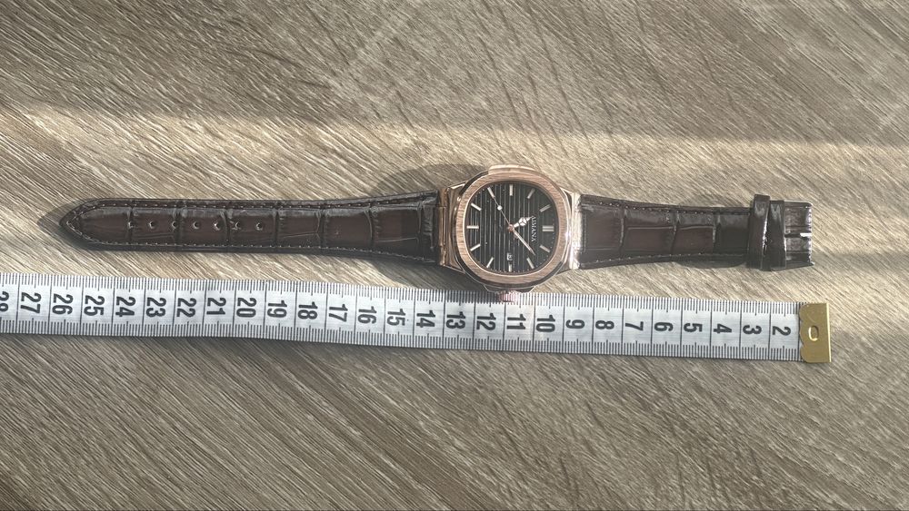 Set trei ceasuri noi curea piele lac nepurtate rosegold