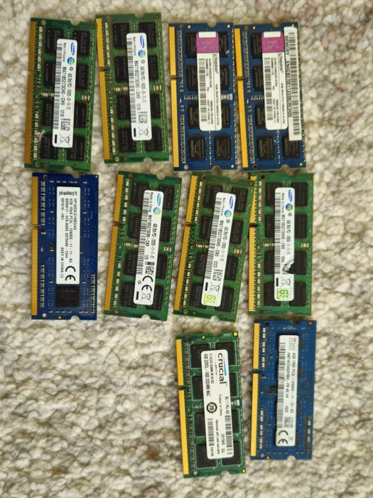 DDR3 PC3 si PC3L laptop 4gb dual channel testate (10600,12800,14900)