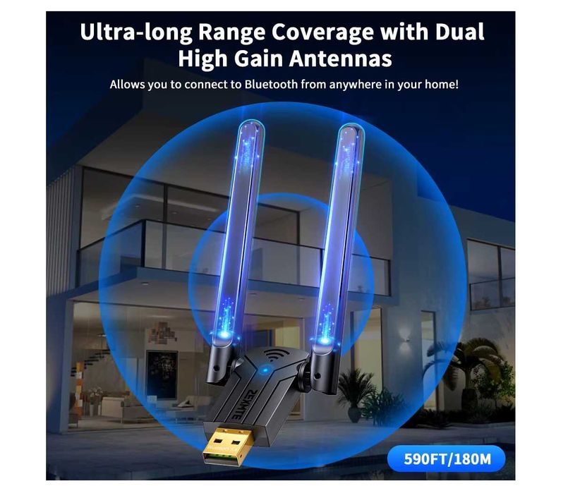 Bluetooth адаптер v5.4 (180 метров)