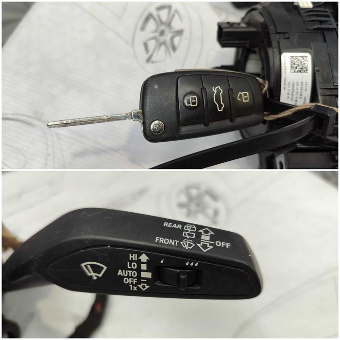 Ansamblu manete comenzi volan + spiră Audi A3 S3 8V 8V0953521HB 2017 / [2013-2019] / (5B3)