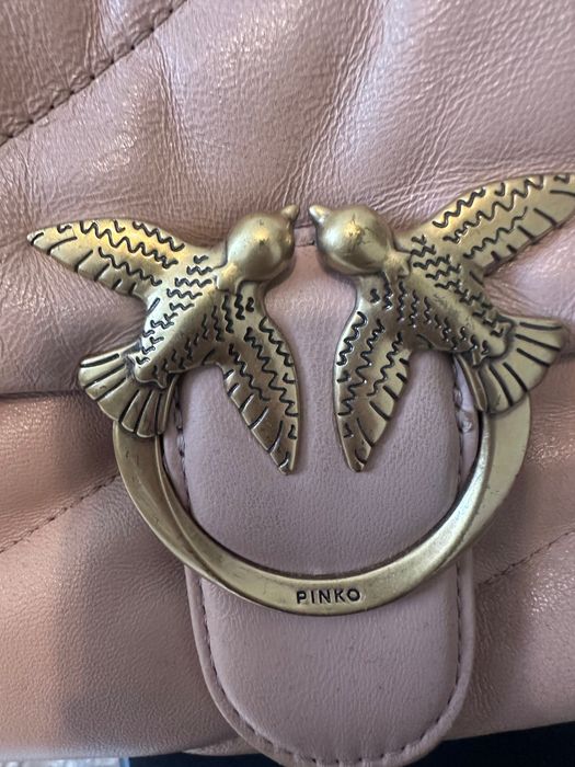Чанта Pinko естествена кожа