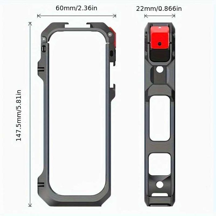 Cadru metalic frame de protectie pentru camere de actiune Insta360 X5