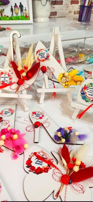 Decorațiuni handmade mărțișor