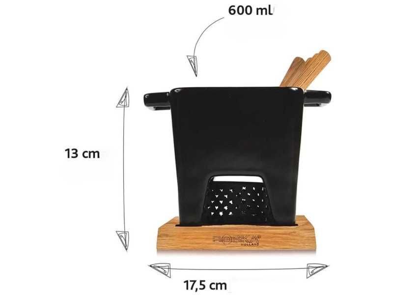 Фондю Комплект Boska Tapas Fondue Set Nero L, 600 мл