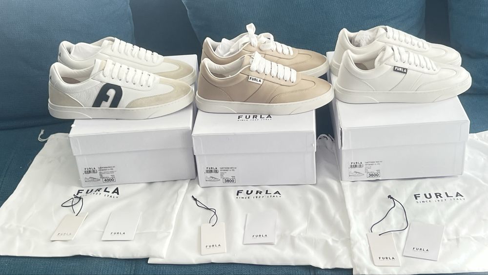 Сникърси FURLA Step Sneakers в 3 модела.100% оригинал с етикети кутии care instructions,противопрахова торбичкс, всичко.Ограничени бройки