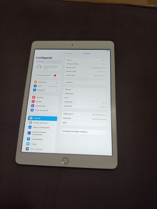 iPad 8th generation 2020 10.2" stare excelenta