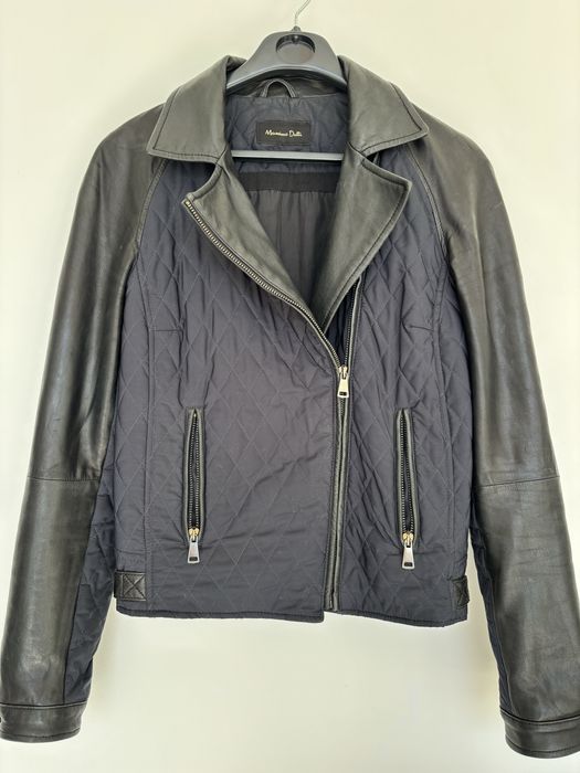 Massimo Dutti кожено biker яке