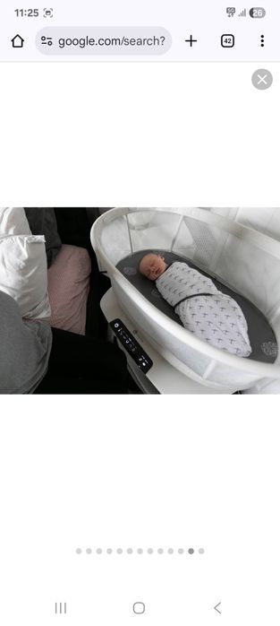 Patut bebe pentru somn cu leganare mamaRoo sleep bassinet
