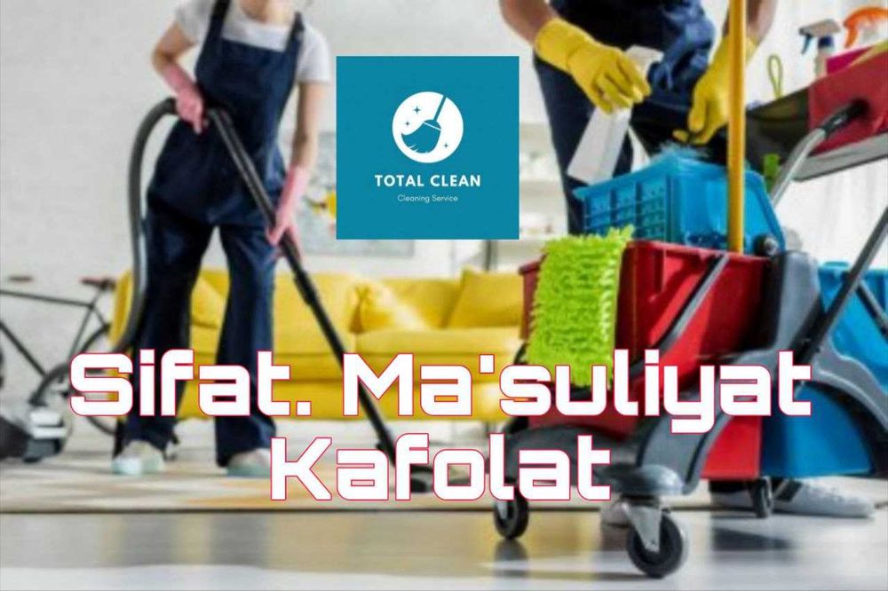 Ta'mirlashdan keyingi tozalash,uy, ofis kliningi.Sifat kafolati 100%