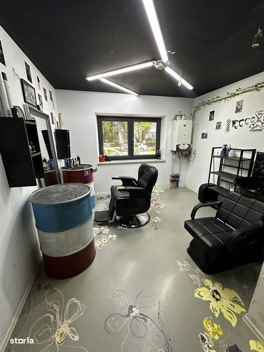 Spatiu Comercial stradal 46 mp, Zona Primaverii, dotat ca barber shop