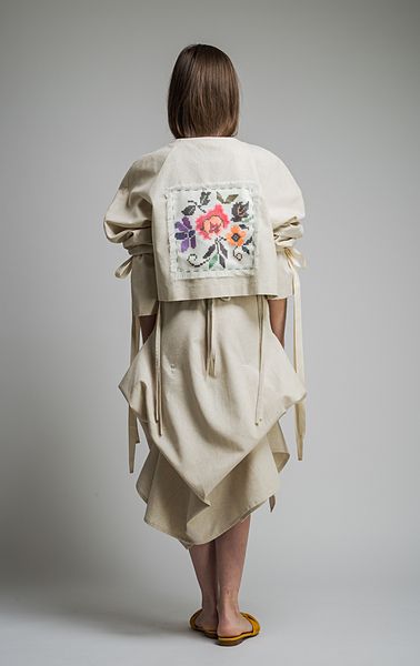 Jacheta broderie spate, Nicoleta Obis, marime S/M, noua