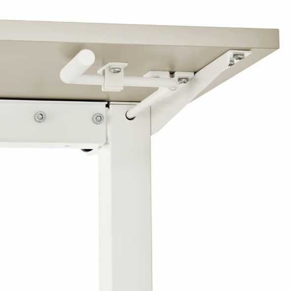 Birou Reglabil Ikea "Trotten" 160x80cm Alb/Negru (Antracit)