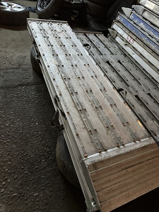 Rampe aluminiu trailer utilaje - urcat utilaje de la 10 la 60 tone