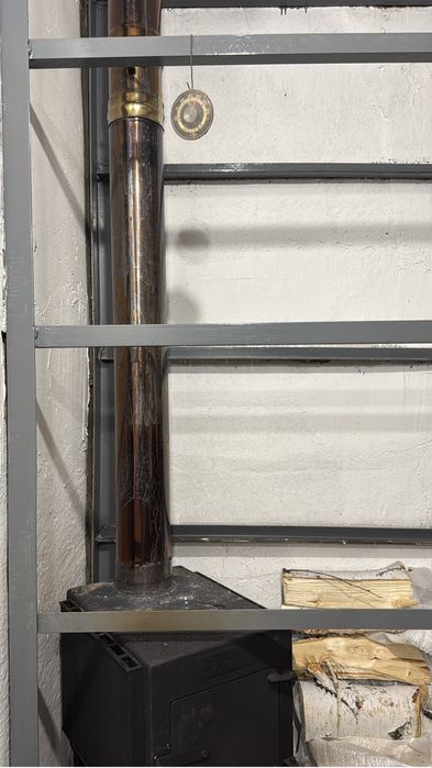 Печь буржуйка с трубами