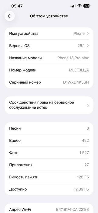 Iphone 13Pro Max 128Gb