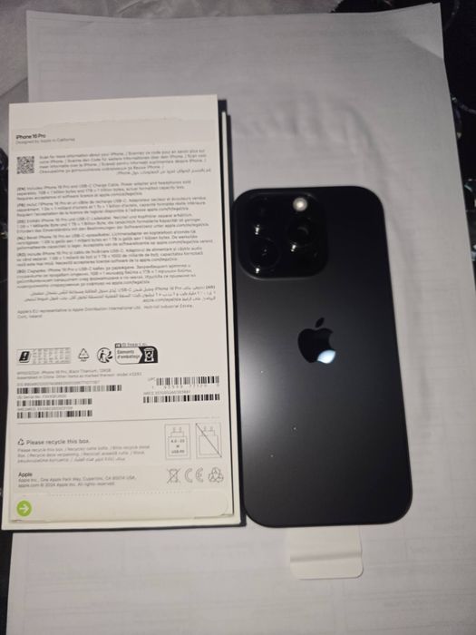 iPhone 16 Pro 256GB Black Titanium – 89% Battery Health