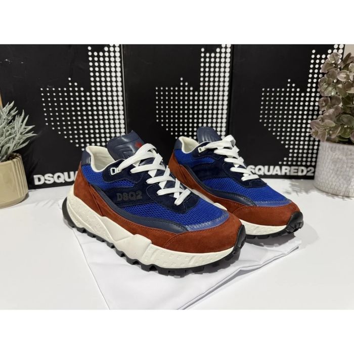 D2 Trail Sneaker / Blue & Brown