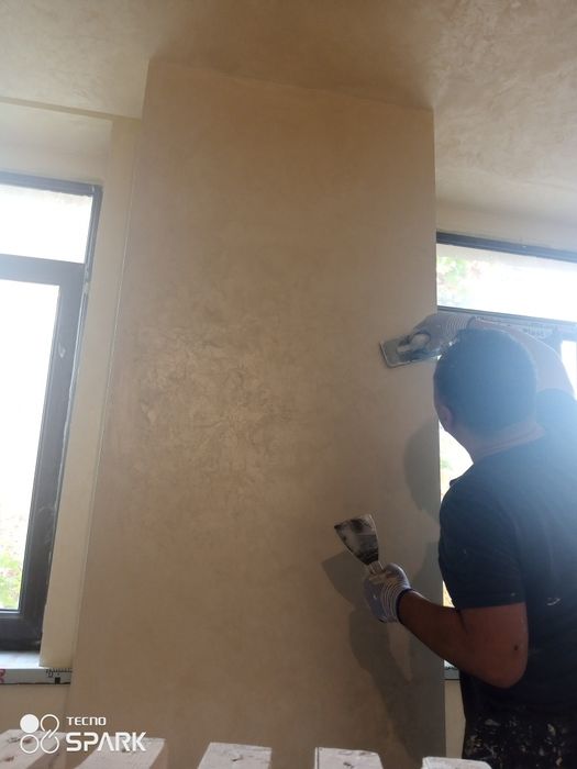 Маляр шпаклёвка,имулся,краска ,отточенто евро ремонт киламиз