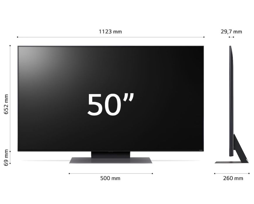 Телевизор QNED LG 50QNED813RE, 50" (126 см), Smart, 4K Ultra HD, 100Hz
