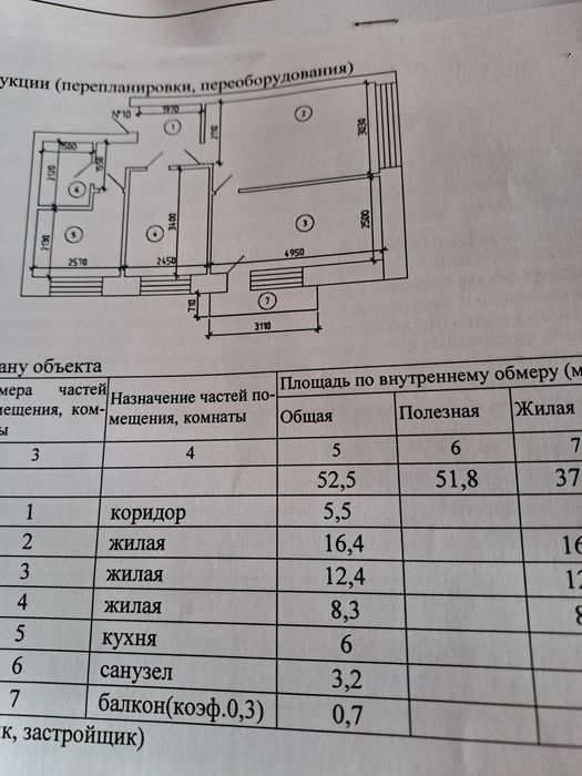 Продам трёх комнатную квартиру