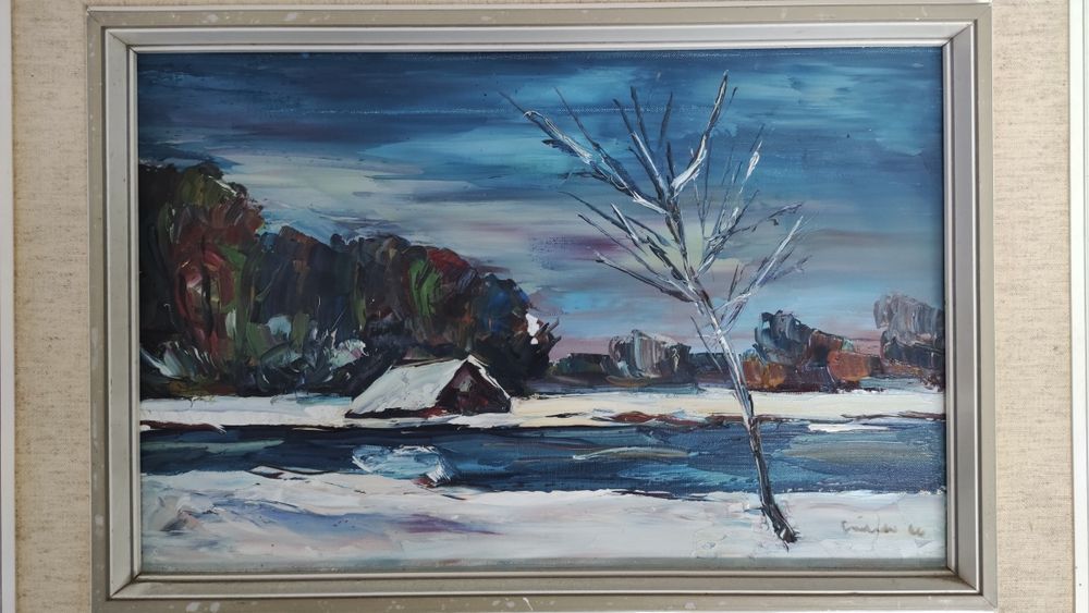 Страхотна френска картина - маслени бои